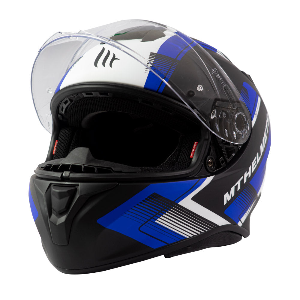 Casco de Moto MT Helmets Targo IVY D7 Azul Mate