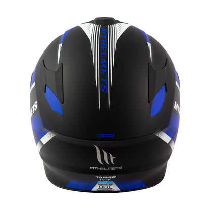 Casco de Moto MT Helmets Targo IVY D7 Azul Mate