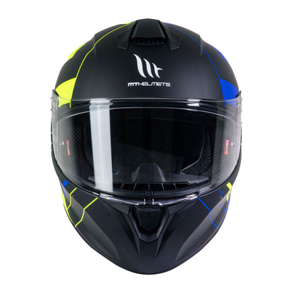 Casco de Moto MT Helmets Targo Veneris A1 Azul Mate