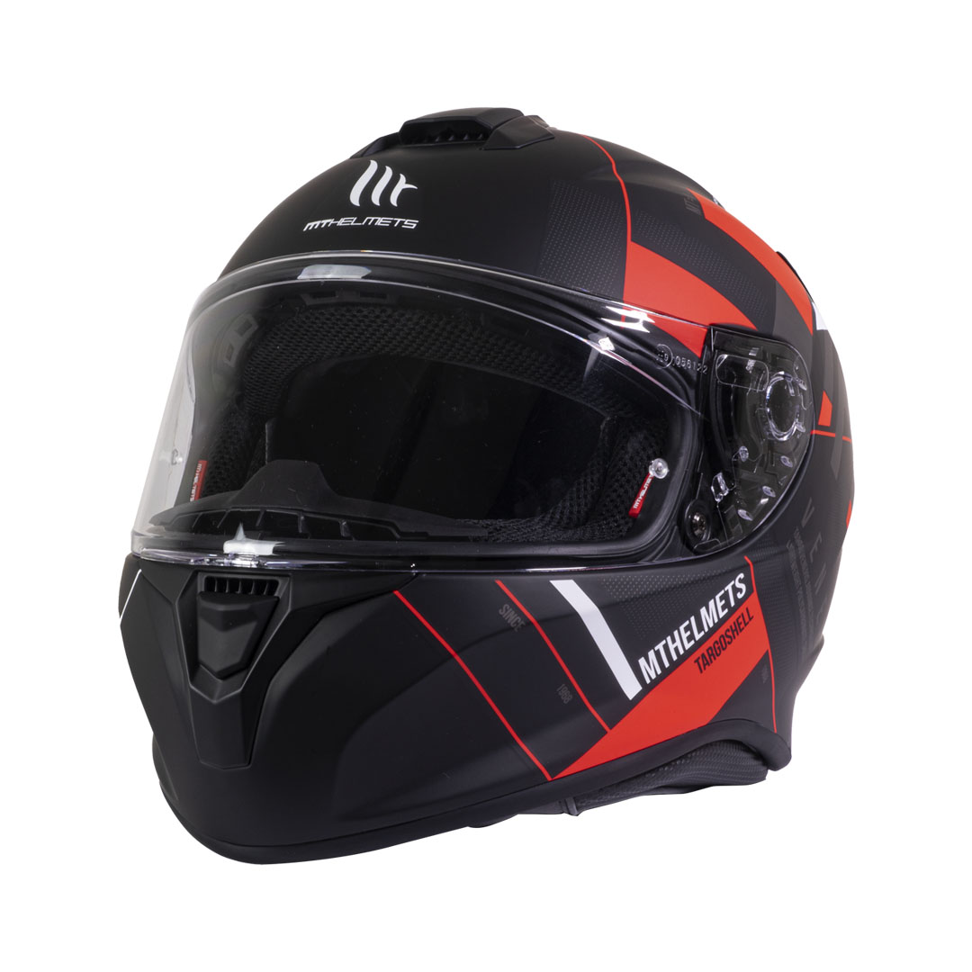 Casco de Moto MT Helmets Targo Veneris A4 Rojo Mate
