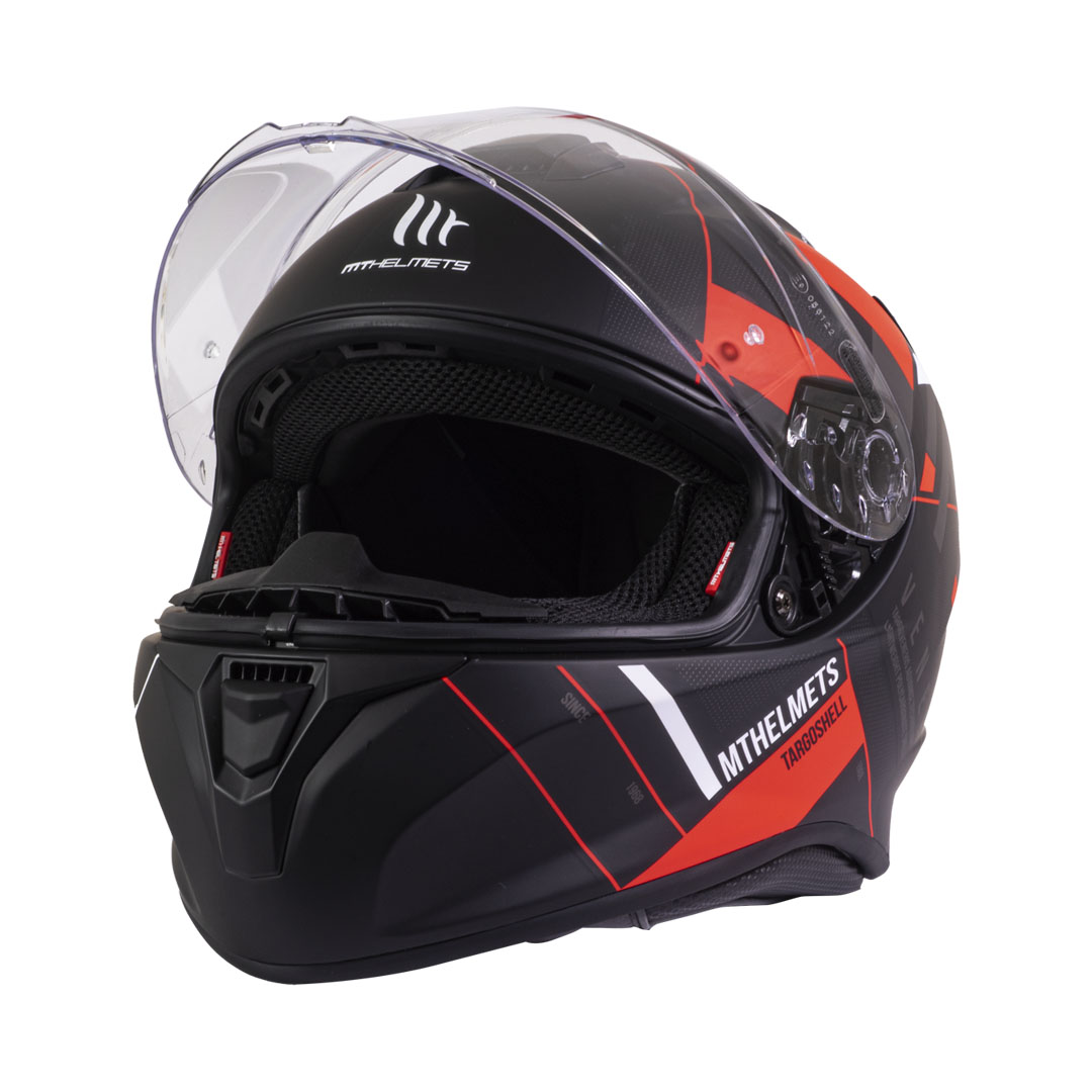 Casco de Moto MT Helmets Targo Veneris A4 Rojo Mate