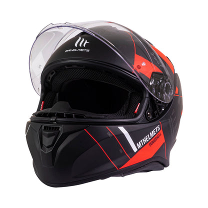 Casco de Moto MT Helmets Targo Veneris A4 Rojo Mate