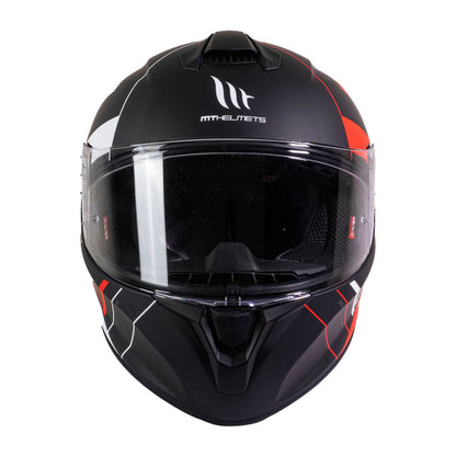 Casco de Moto MT Helmets Targo Veneris A4 Rojo Mate