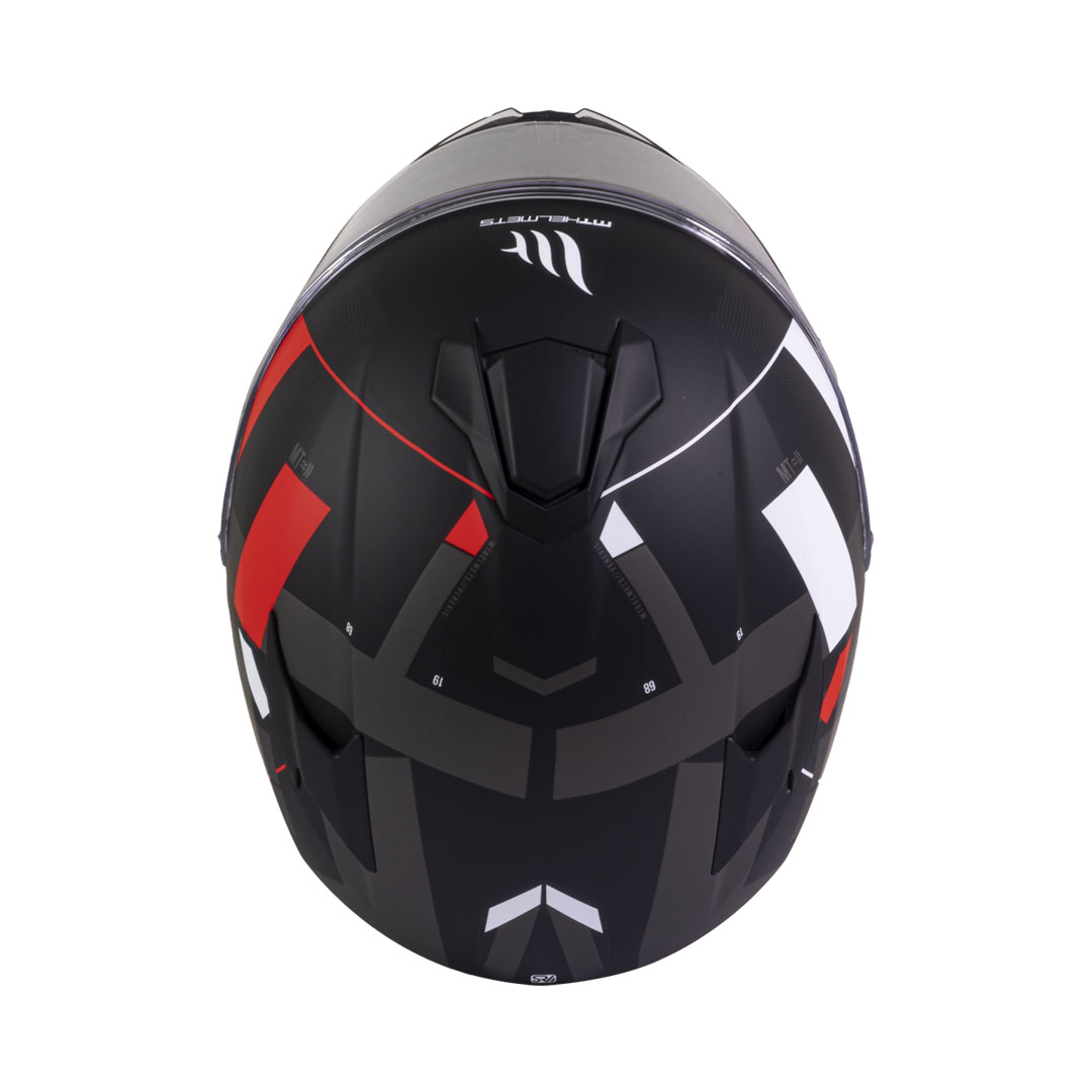 Casco de Moto MT Helmets Targo Veneris A4 Rojo Mate