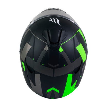 Casco de Moto MT Helmets Targo Veneris B6 Verde Fluor