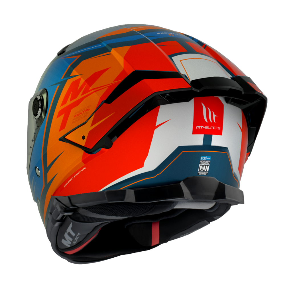 Casco MT Helmets Thunder 4 SV Pental B4 Naranja Perla