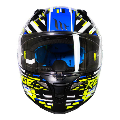 Casco de Moto MT Helmets - Revenge 2 Baye A7 Azul Brillo+ Mica Dark de regalo