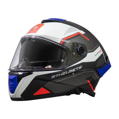 Casco MT Helmets Thunder 4 SV Jerk B7 Azul Perla Mate + Pinlock Incluido