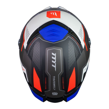Casco MT Helmets Thunder 4 SV Jerk B7 Azul Perla Mate + Pinlock Incluido