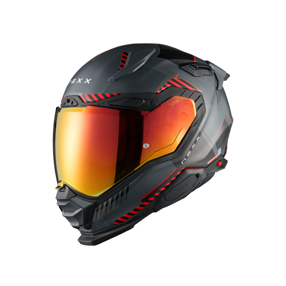 Casco Nexx x.wst3 FLUENCE GREY RED