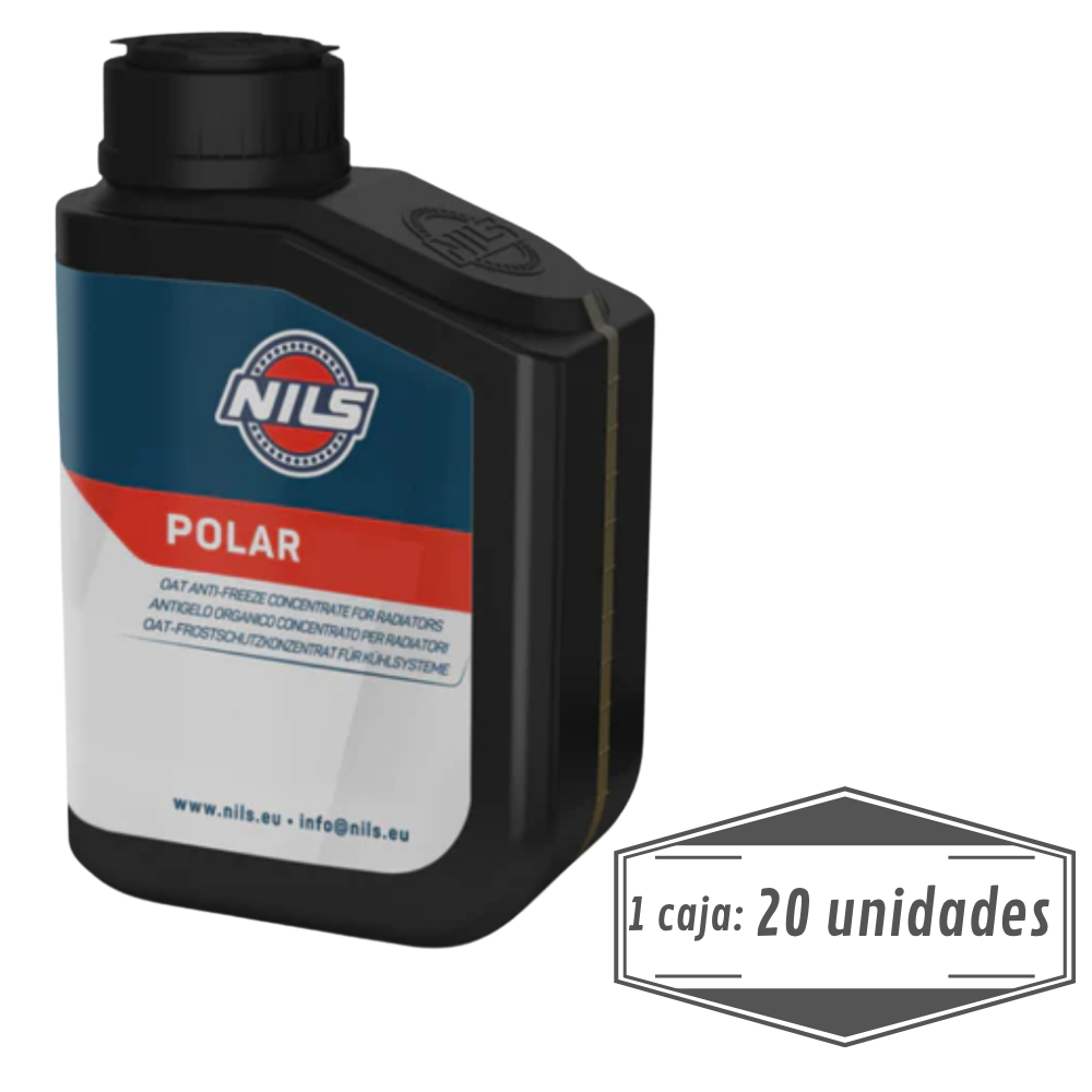 Líquido Refrigerante Moto NILS Polar 1 Litro - Caja 20 Unids