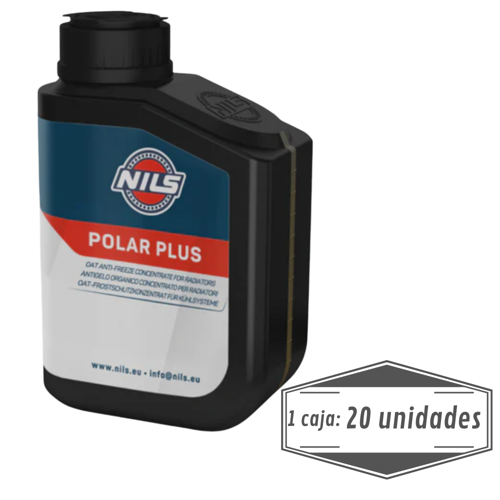 Líquido Refrigerante Moto NILS Polar Plus OAT 1L - Caja 20 Unids