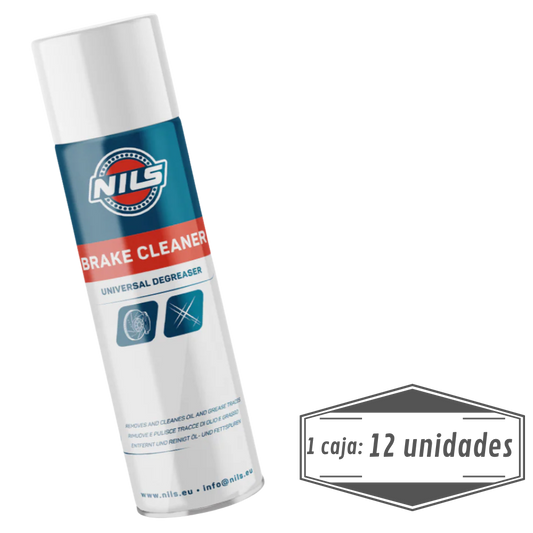 Limpiador Frenos Moto Spray NILS Brake Cleaner 500ml - Caja 12 Unids