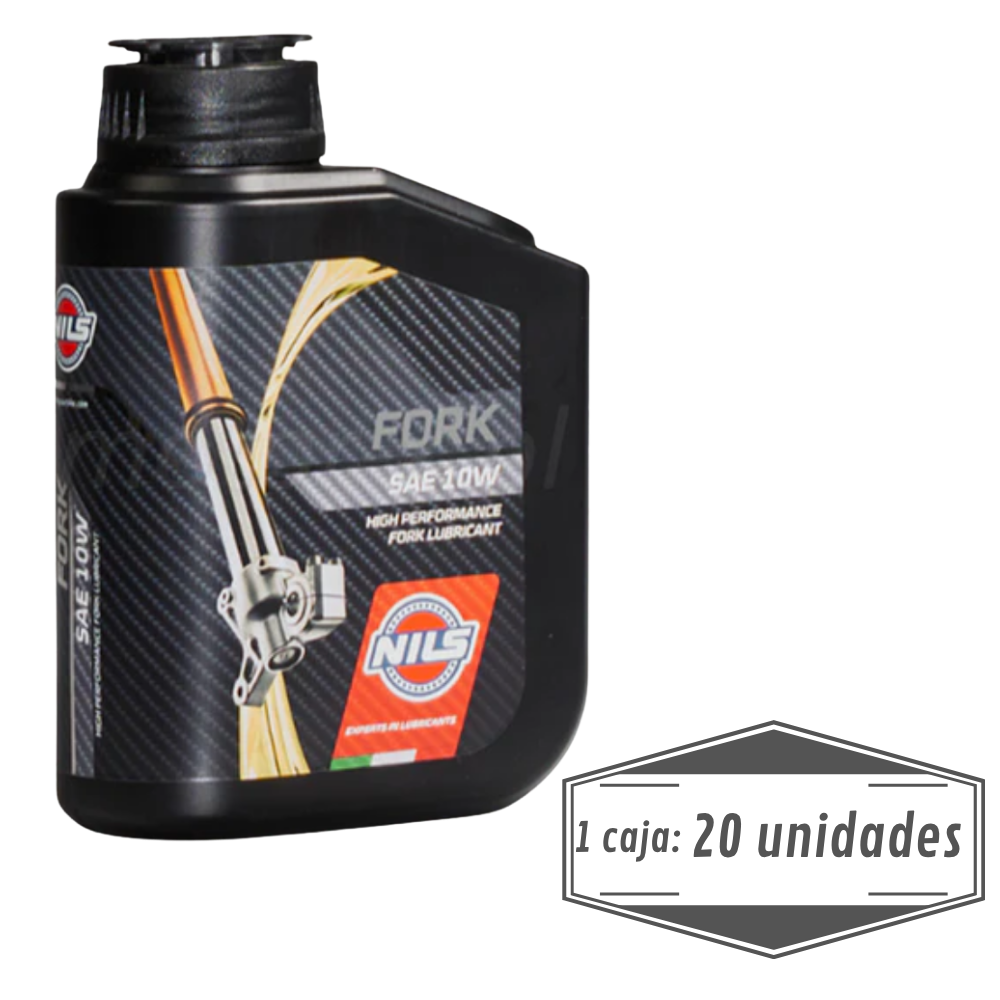 NILS Lubricante Horquilla Moto Fork SAE 10W 1L - Caja 20 Unids