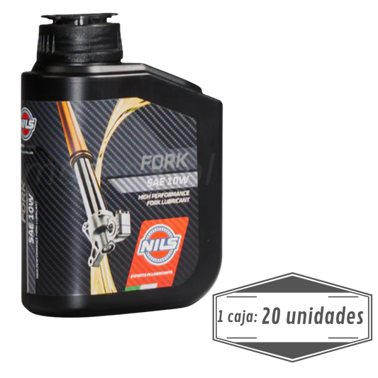 NILS Lubricante Horquilla Moto Fork SAE 10W 1L - Caja 20 Unids