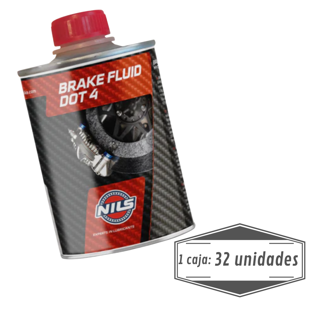Líquido de Frenos Moto NILS DOT 4 250ml - Caja 32 Unids