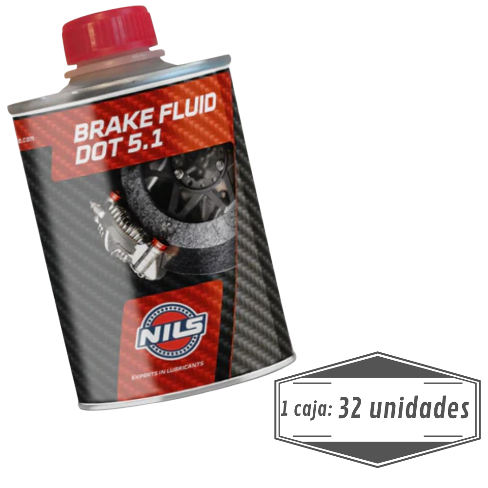 Líquido de Frenos Moto NILS DOT 5.1 250ml - Caja 32 Unids