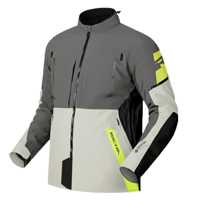 Chaqueta para Moto Richa Orion GTX Gris Amarillo- Hombre