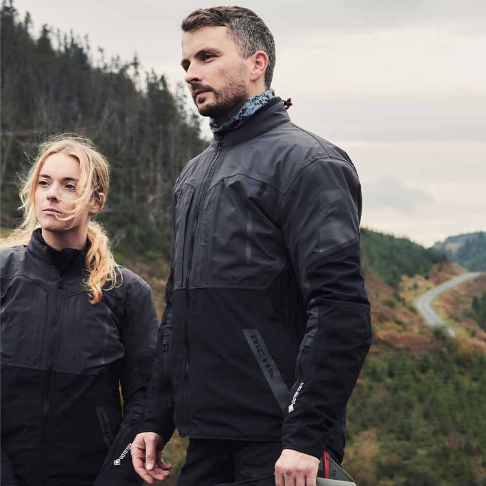 Chaqueta para Moto Richa Orion GTX Negro - Hombre