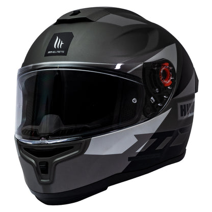 Casco de Moto MT Helmets Hummer Quo Titanium Mate + Pantalla Dark