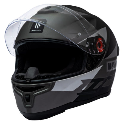 Casco de Moto MT Helmets Hummer Quo Titanium Mate + Pantalla Dark