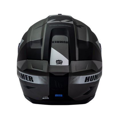 Casco de Moto MT Helmets Hummer Quo Titanium Mate + Pantalla Dark