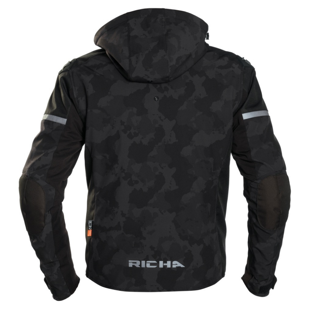 chaqueta moto camuflada
