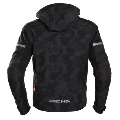 chaqueta moto camuflada