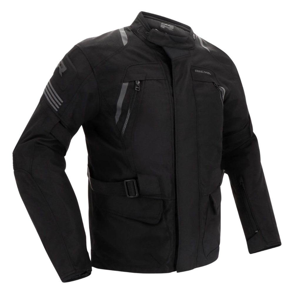 Chaqueta para Moto Richa Phantom 3 Black- Hombre