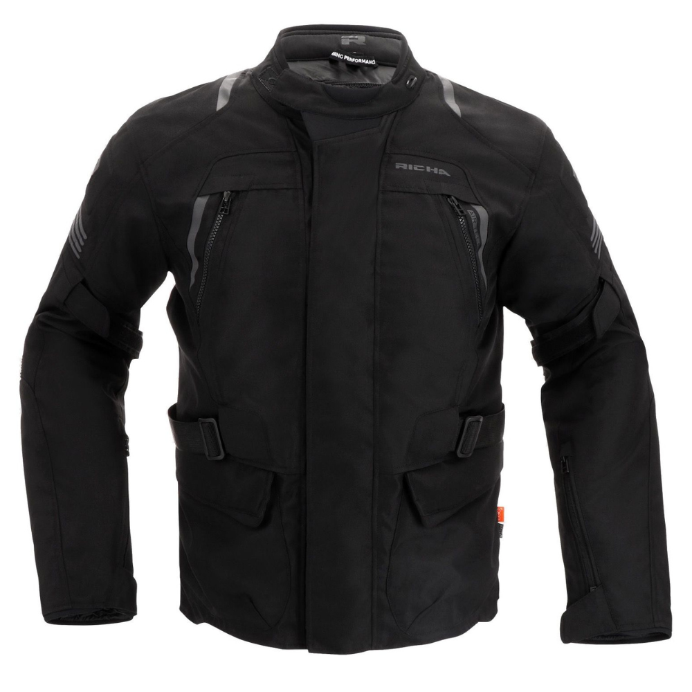 Chaqueta para Moto Richa Phantom 3 Black- Hombre