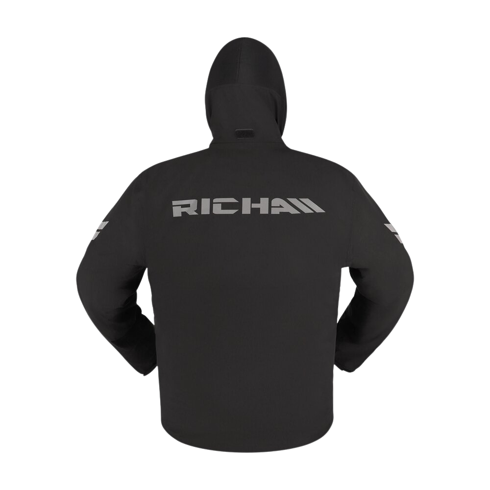 Traje de Agua Rain Stretch 2L Hoodie Richa Negro - Hombre