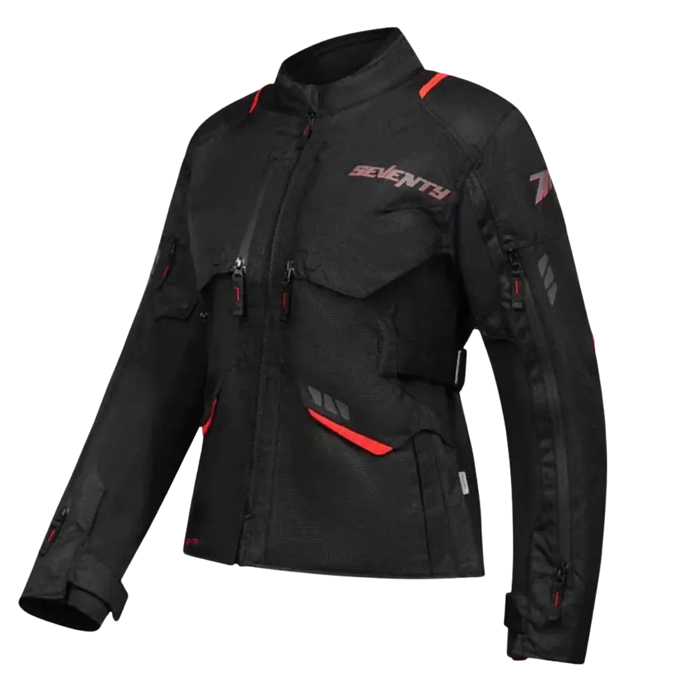 Chaqueta para Moto Seventy SD-JT67 Tanami Touring Negro/Rojo Hombre