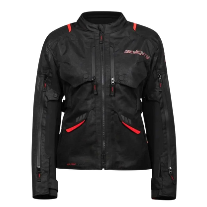 Chaqueta para Moto Mujer Seventy SD-JT69 Tanami Touring Negro/Rojo