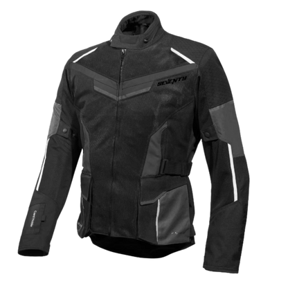 Chaqueta para Moto Seventy SD-JT70 Atacama Touring Hombre Negro/Gris/Blanco
