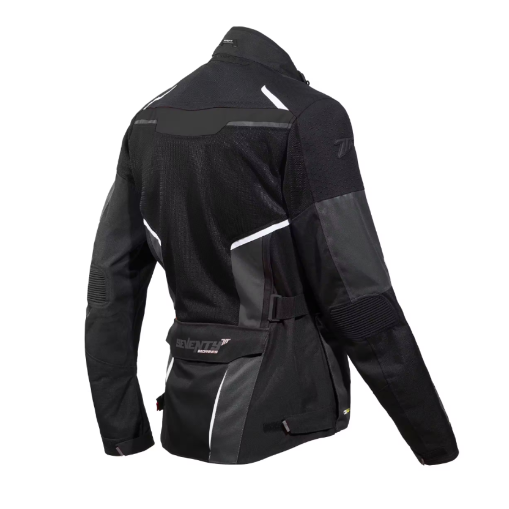 Chaqueta para Moto Seventy SD-JT70 Atacama Touring Hombre Negro/Gris/Blanco