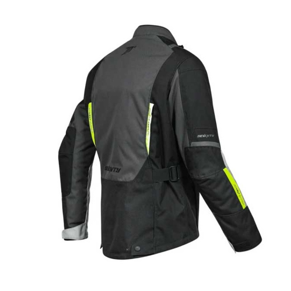 Chaqueta para Moto Seventy SD-JT83 Tonale Touring Hombre Amarillo Fluor