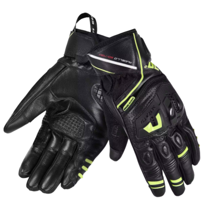Guante para Moto Seventy SD-N30 Mugello Touring Negro/Amarillo Fluor Hombre