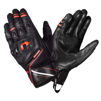 Guante para Moto Seventy SD-N30 Mugello Touring Negro/Rojo Hombre