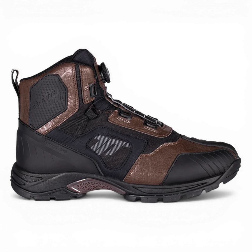 Bota de Moto Seventy Stelvio SD-BA7 Baja Negro/Marron