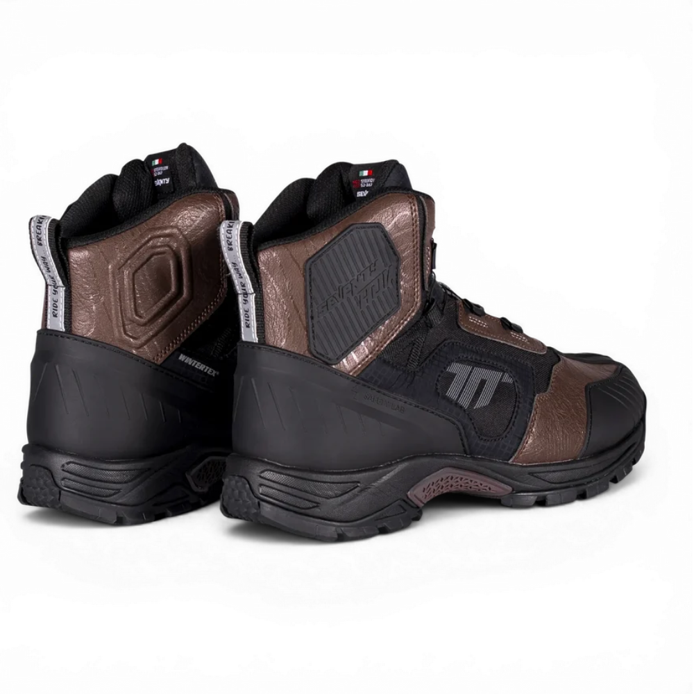 Bota de Moto Seventy Stelvio SD-BA7 Baja Negro/Marron