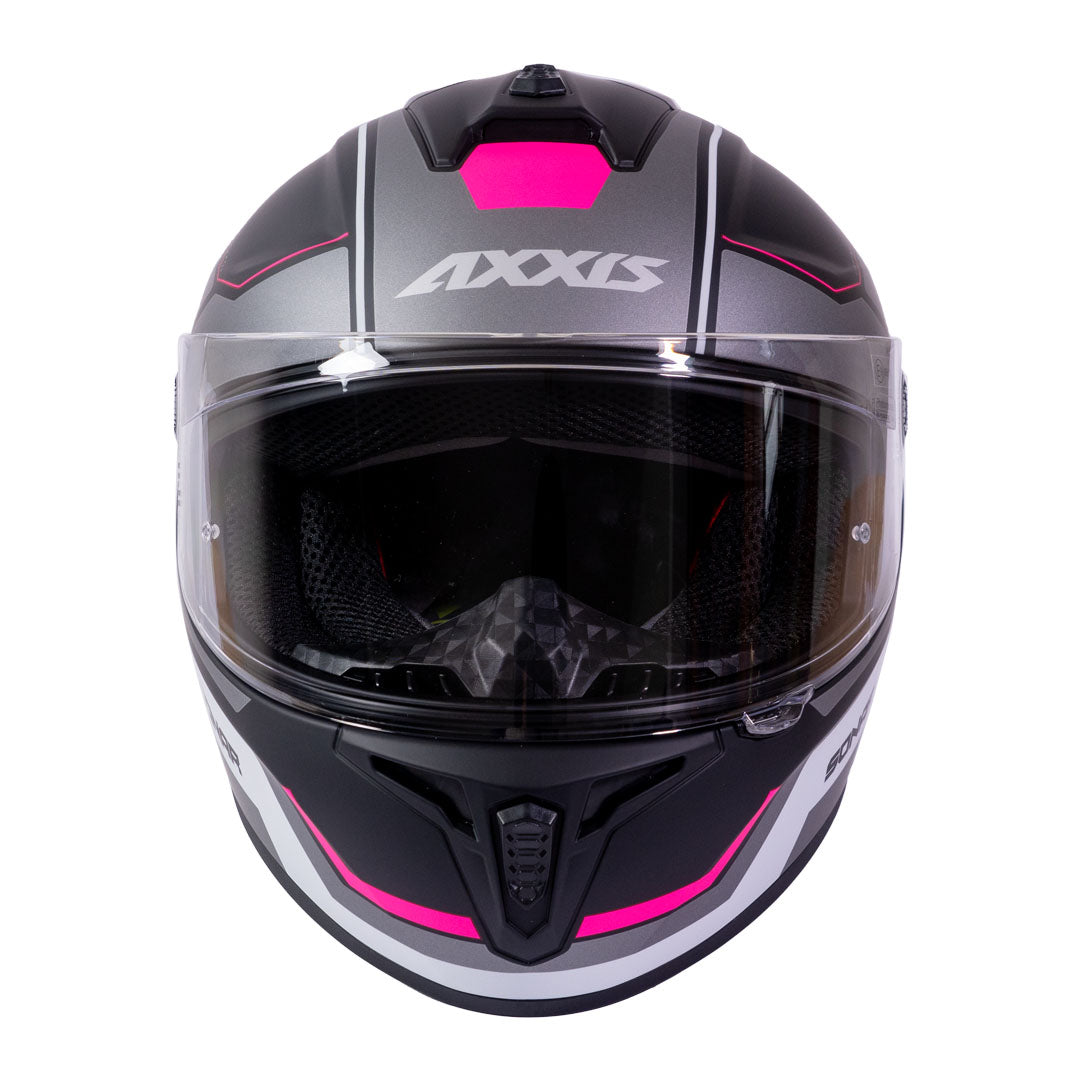 Casco de Moto Axxis Draken S Sonar B18 Rosa Mate