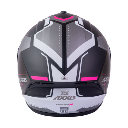 Casco de Moto Axxis Draken S Sonar B18 Rosa Mate