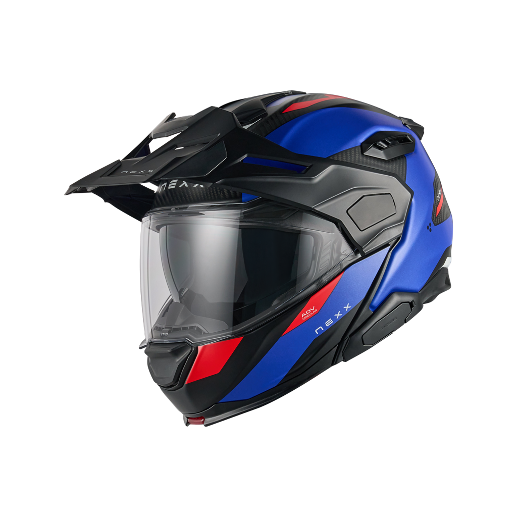 Casco Nexx X.LIFECOUNTRY TERRA BLUE.RED