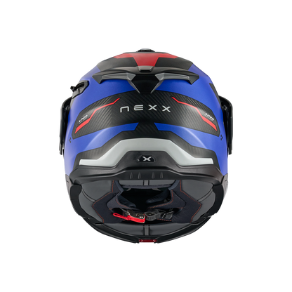 Casco Nexx X.LIFECOUNTRY TERRA BLUE.RED