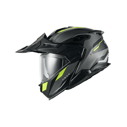 Casco Nexx X.LIFECOUNTRY TERRA GREY.NEON