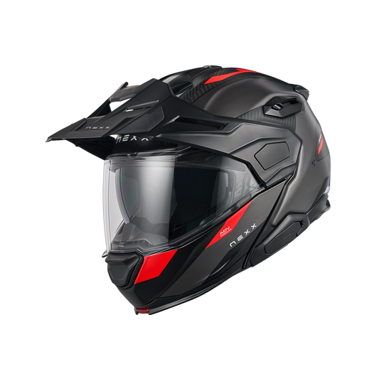 Casco Nexx Casco X.LIFECOUNTRY TERRA GREY.RED