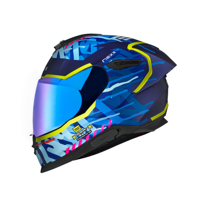 Casco Nexx Y.100R URBANGRAM INDIGO BLUE