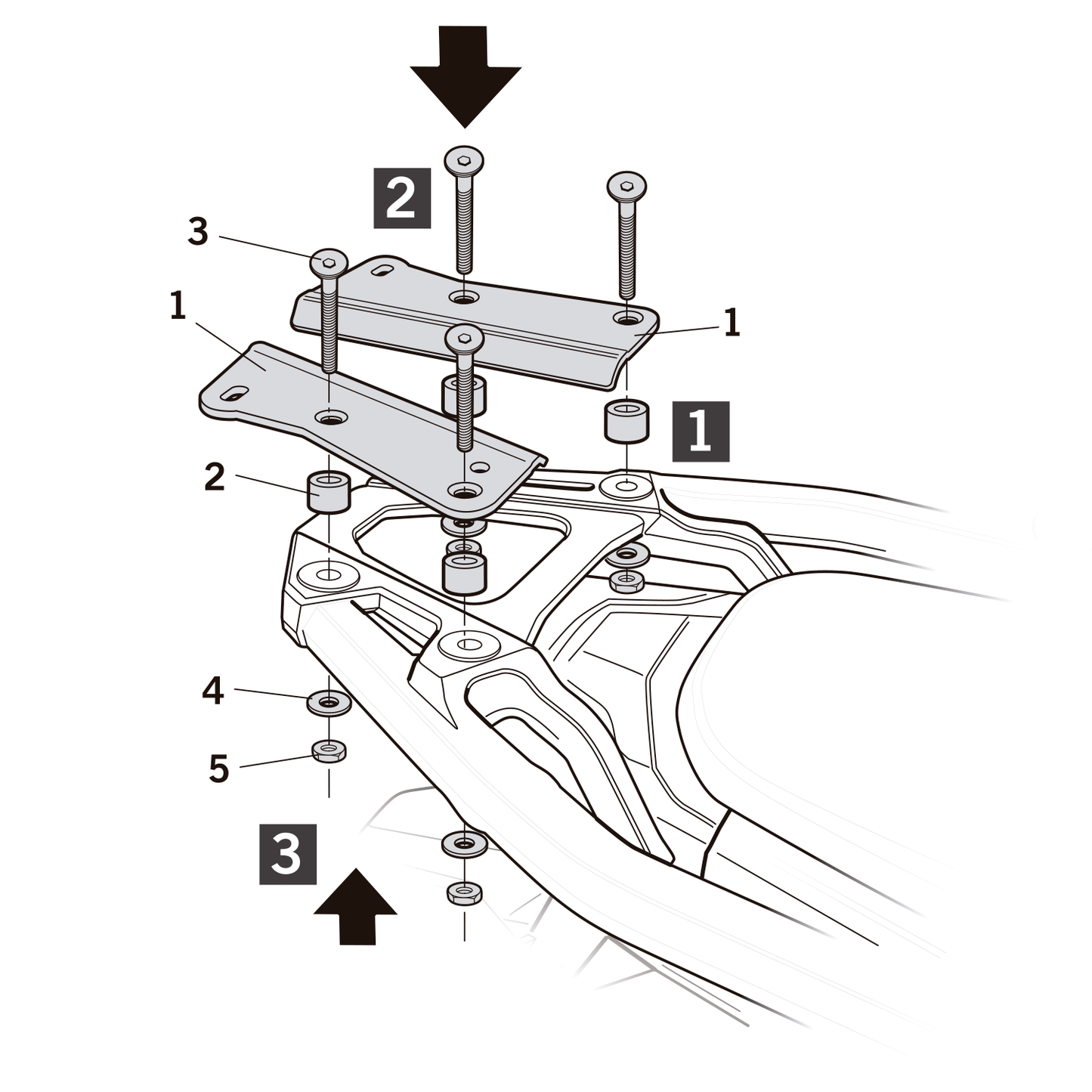 Shad Anclaje Topcase Honda CRF1100 Africa Twin Adv.Sport (H0DV10ST)