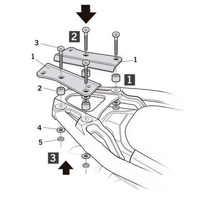 Shad Anclaje Topcase Honda CRF1100 Africa Twin Adv.Sport (H0DV10ST)