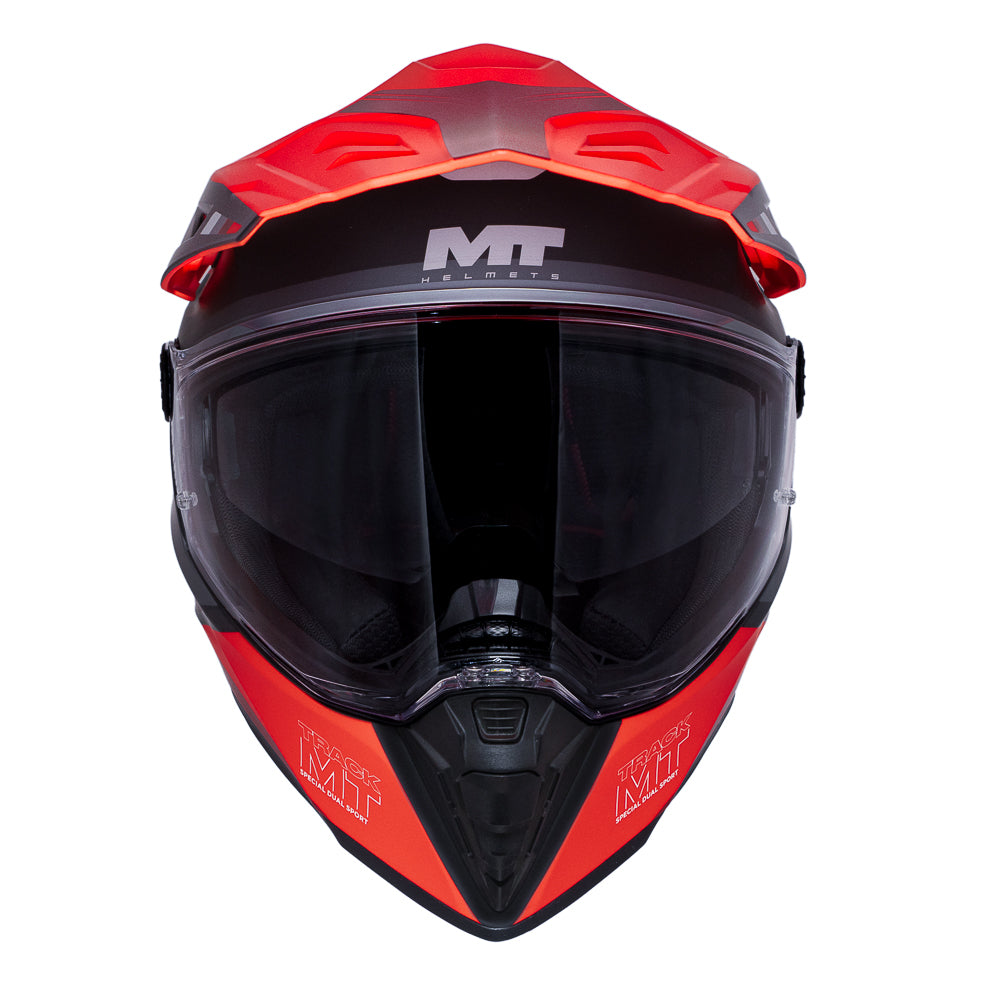 casco MT Track SV rojo mate